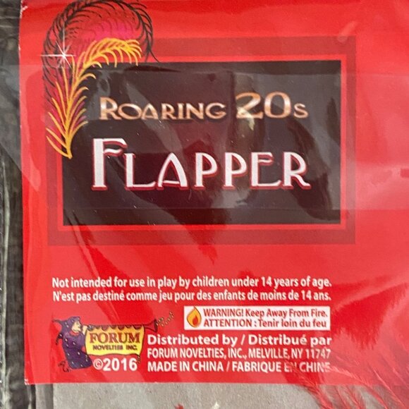 Roaring 20s Flapper Costume Child Large 12-14 Halloween Dress NEW - Picture 6 of 10